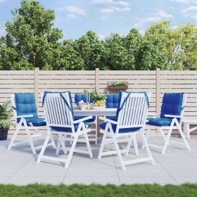 Cojines para silla respaldo bajo 6 uds tela Oxford azul real en Decoración | Comprar online en Foru.es