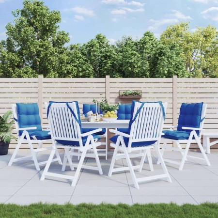 Cojines para silla respaldo bajo 6 uds tela Oxford azul real en Decoración | Comprar online en Foru.es