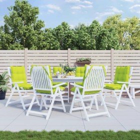 Cojines para silla respaldo bajo 6 uds tela Oxford verde brillo en Decoración | Comprar online en Foru.es