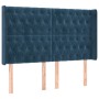 Cama box spring colchón y LED terciopelo azul oscuro 140x200 cm de vidaXL, Camas y somieres - Ref: Foro24-3139749, Precio: 52...