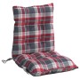 Cojines para silla respaldo bajo 6 uds tela Oxford cuadros rojo en Decoración | Comprar online en Foru.es