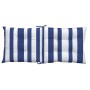 Cojines silla respaldo bajo 2 uds tela Oxford rayas azul blanco en Decoración | Comprar online en Foru.es