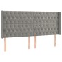 Cama box spring colchón y LED terciopelo gris claro 180x200 cm de vidaXL, Camas y somieres - Ref: Foro24-3139757, Precio: 635...