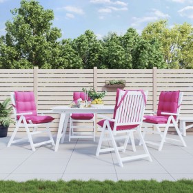 Cojines para silla con respaldo bajo 4 uds tela Oxford rosa en Decoración | Comprar online en Foru.es