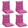 Cojines para silla con respaldo bajo 4 uds tela Oxford rosa en Decoración | Comprar online en Foru.es