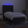 Cama box spring colchón y luces LED tela negro 80x200 cm de vidaXL, Camas y somieres - Ref: Foro24-3139071, Precio: 328,70 €,...