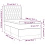 Cama box spring colchón y luces LED tela azul 90x200 cm de vidaXL, Camas y somieres - Ref: Foro24-3139091, Precio: 389,08 €, ...