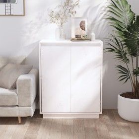 Aparador de madera maciza de pino blanco 60x34x75 cm de vidaXL, Aparadores - Ref: Foro24-813346, Precio: 84,75 €, Descuento: %