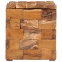 Taburete con almacenamiento madera maciza de teca de vidaXL, Taburetes y sillas plegables - Ref: Foro24-281654, Precio: 175,8...