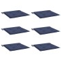 Cojines para muebles palets 6 uds tela azul marino 40x40x4 cm en Decoración | Comprar online en Foru.es