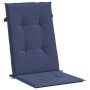 Cojines para silla con respaldo alto 4 uds tela azul marino en Decoración | Comprar online en Foru.es