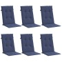 Cojines para silla con respaldo alto 6 uds tela azul marino en Decoración | Comprar online en Foru.es