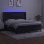 Cama box spring colchón y LED terciopelo negro 180x200 cm de vidaXL, Camas y somieres - Ref: Foro24-3139819, Precio: 603,60 €...