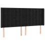 Cama box spring colchón y LED terciopelo negro 180x200 cm de vidaXL, Camas y somieres - Ref: Foro24-3139819, Precio: 603,60 €...