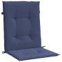Cojines para silla con respaldo bajo 4 uds tela azul marino en Decoración | Comprar online en Foru.es