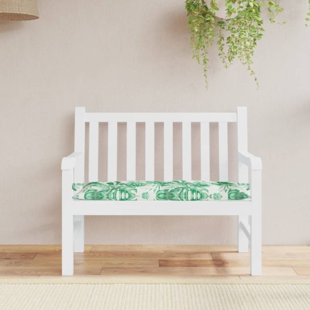 Cojín banco de jardín tela Oxford estampado hojas 100x50x7 cm en Decoración | Comprar online en Foru.es