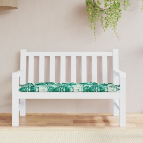 Cojín para banco jardín tela Oxford estampado hojas 120x50x7 cm en Decoración | Comprar online en Foru.es