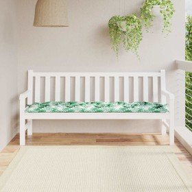 Cojín banco de jardín tela Oxford estampado hojas 180x50x7 cm en Decoración | Comprar online en Foru.es