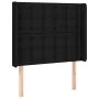Box spring bed mattress and LED lights black fabric 90x190 cm by vidaXL, Beds and slatted bases - Ref: Foro24-3139159, Price:...