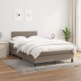 Cama box spring con colchón tela gris taupe 120x200 cm de vidaXL, Camas y somieres - Ref: Foro24-3139885, Precio: 345,30 €, D...