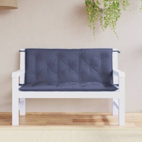 Cojines banco jardín 2 uds tela Oxford azul marino 120x50x7 cm en Decoración | Comprar online en Foru.es