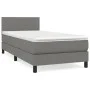 Box spring bed with dark gray fabric mattress 90x200 cm by vidaXL, Beds and slatted bases - Ref: Foro24-3139866, Price: 290,2...