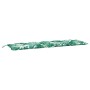Cojines banco jardín 2 uds tela estampado de hojas 180x50x7 cm en Decoración | Comprar online en Foru.es