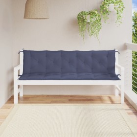 Cojines banco jardín 2 uds tela Oxford azul marino 180x50x7 cm en Decoración | Comprar online en Foru.es