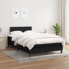 Cama box spring con colchón tela negro 120x200 cm de vidaXL, Camas y somieres - Ref: Foro24-3139963, Precio: 386,30 €, Descue...