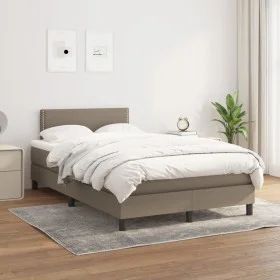 Cama box spring con colchón tela gris taupe 120x200 cm de vidaXL, Camas y somieres - Ref: Foro24-3139965, Precio: 339,51 €, D...