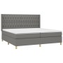 Cama box spring colchón y luces LED tela gris claro 200x200 cm de vidaXL, Camas y somieres - Ref: Foro24-3139142, Precio: 709...
