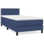 Cama box spring con colchón tela azul 100x200 cm de vidaXL, Camas y somieres - Ref: Foro24-3139959, Precio: 319,25 €, Descuen...