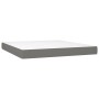 Cama box spring con colchón tela gris oscuro 180x200 cm de vidaXL, Camas y somieres - Ref: Foro24-3140074, Precio: 587,21 €, ...