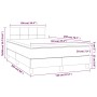 Cama box spring con colchón tela color crema 120x200 cm de vidaXL, Camas y somieres - Ref: Foro24-3140046, Precio: 378,00 €, ...