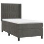 Cama box spring colchón y LED terciopelo gris oscuro 80x200 cm de vidaXL, Camas y somieres - Ref: Foro24-3139650, Precio: 340...