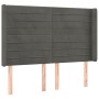 Cama box spring colchón y LED terciopelo gris oscuro 140x190 cm de vidaXL, Camas y somieres - Ref: Foro24-3139620, Precio: 50...