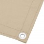 Pantalla de balcón 100% poliéster Oxford beige 120x800 cm en Sombrillas | Comprar online en Foru.es