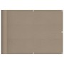 Pantalla de balcón 100% poliéster Oxford taupé 75x800 cm en Sombrillas | Comprar online en Foru.es