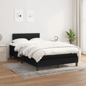 Cama box spring con colchón tela negro 120x200 cm de vidaXL, Camas y somieres - Ref: Foro24-3140123, Precio: 376,65 €, Descue...