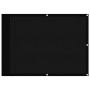 Pantalla de balcón 100% poliéster Oxford negro 75x800 cm en Sombrillas | Comprar online en Foru.es
