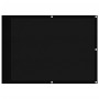 Pantalla de balcón 100% poliéster Oxford negro 75x1000 cm en Sombrillas | Comprar online en Foru.es