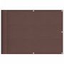 Pantalla de balcón 100% poliéster Oxford marrón 75x700 cm en Sombrillas | Comprar online en Foru.es