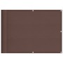 Pantalla de balcón 100% poliéster Oxford marrón 75x800 cm en Sombrillas | Comprar online en Foru.es