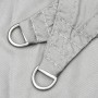 Toldo de vela poliéster oxford 100% gris claro 3x3 m en Sombrillas | Comprar online en Foru.es