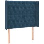 Cama box spring colchón y LED terciopelo azul oscuro 90x190 cm de vidaXL, Camas y somieres - Ref: Foro24-3139719, Precio: 383...