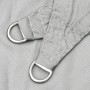 Toldo de vela poliéster oxford 100% gris claro 7x7 m en Sombrillas | Comprar online en Foru.es