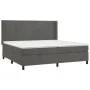Cama box spring colchón y LED terciopelo gris oscuro 200x200 cm de vidaXL, Camas y somieres - Ref: Foro24-3139464, Precio: 60...