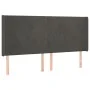 Cama box spring colchón y LED terciopelo gris oscuro 200x200 cm de vidaXL, Camas y somieres - Ref: Foro24-3139464, Precio: 60...