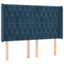 Cama box spring colchón y LED terciopelo azul oscuro 160x200 cm de vidaXL, Camas y somieres - Ref: Foro24-3139755, Precio: 58...