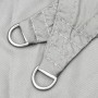 Toldo de vela poliéster oxford 100% gris claro 2,5x2,5x3,5 m en Sombrillas | Comprar online en Foru.es